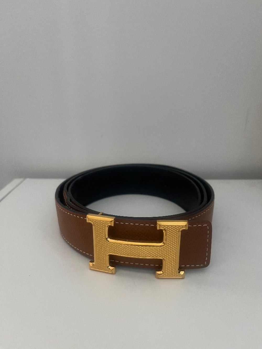 Reversible Brown/Black Hermes Belt